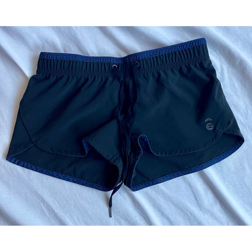 Billabong Running Shorts Womens XS Extra Small Athletic Black Blue